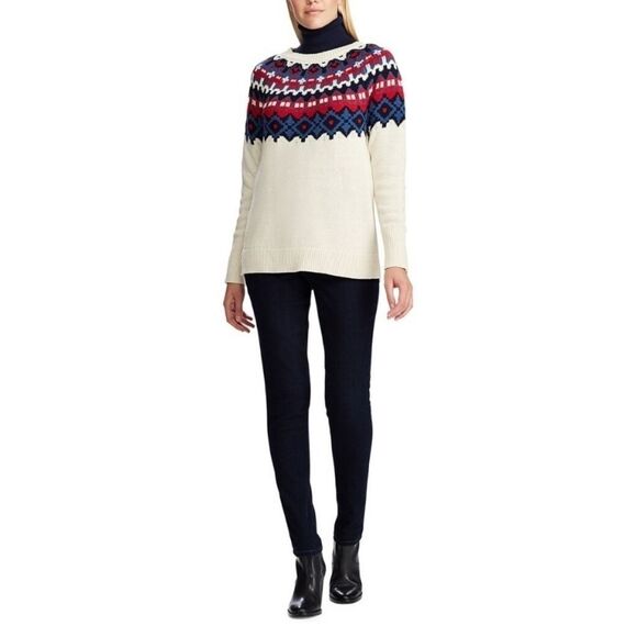 {Chaps} 🆕️ Andrea Fairisle Sweater - Picture 2 of 13